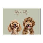 Multi Pet Custom Portrait - Two Pets Artelo