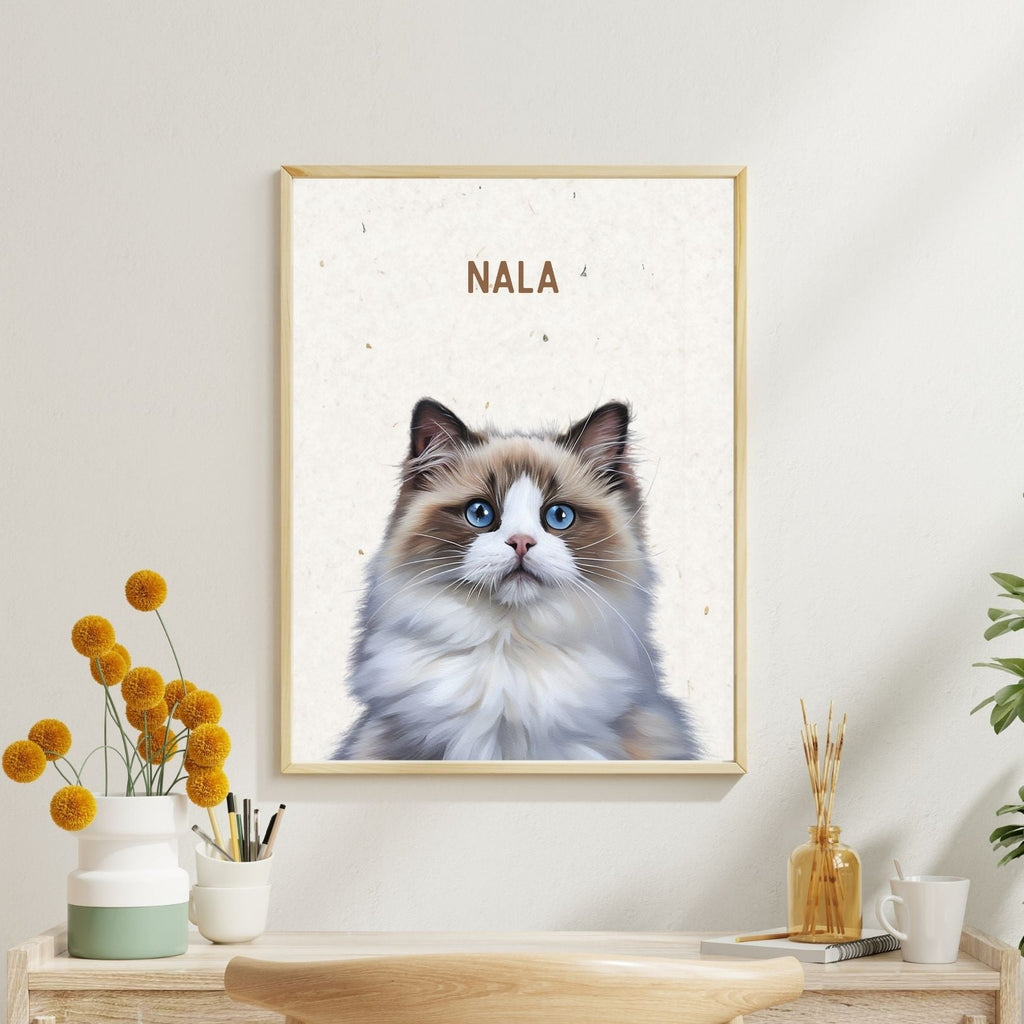Modern Custom Pet Portrait - Texture Limited Edition Artelo