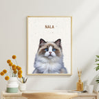 Modern Custom Pet Portrait - Texture Limited Edition Artelo
