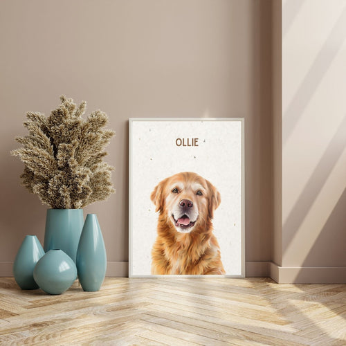 Modern Custom Pet Portrait - Texture Limited Edition Artelo