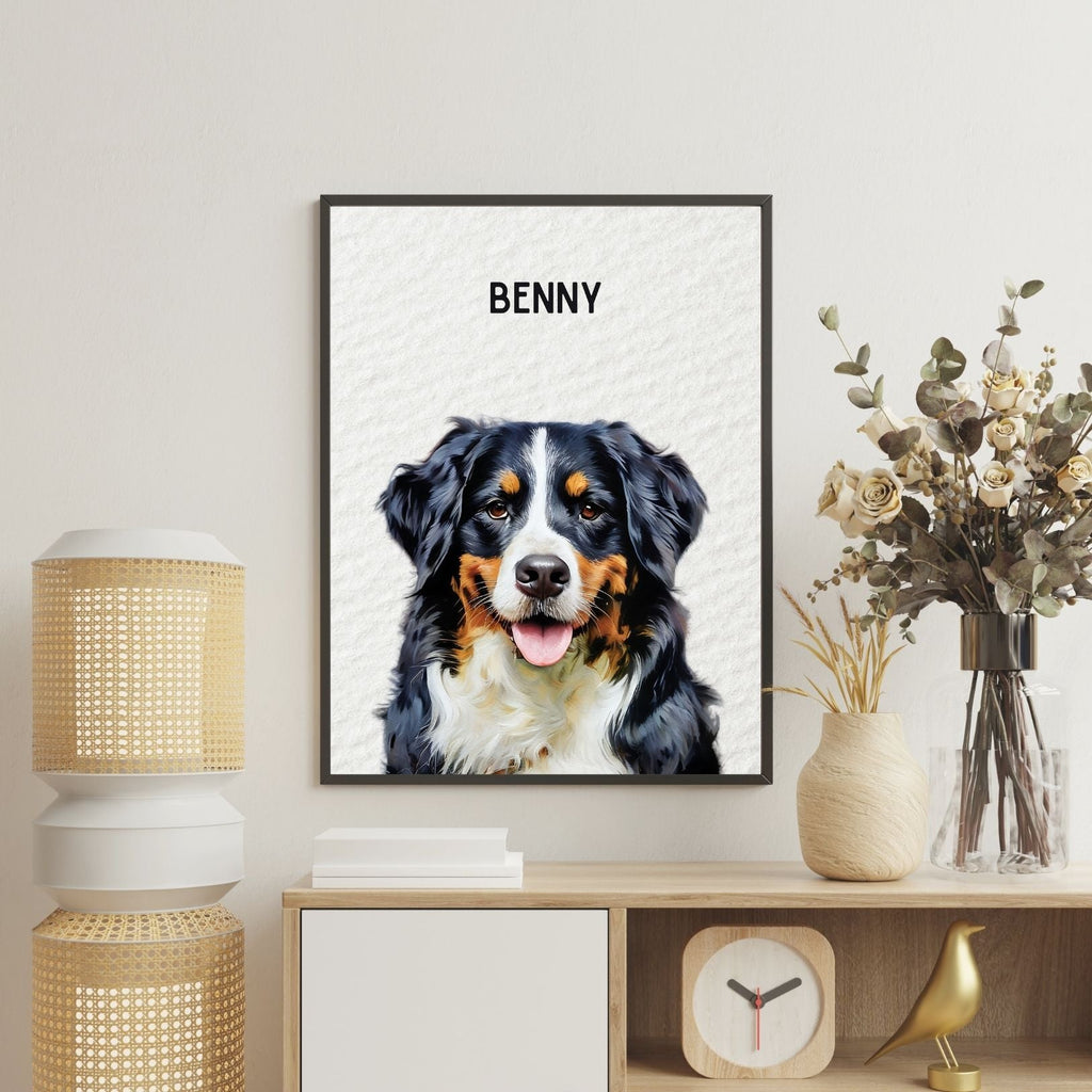 Modern Custom Pet Portrait - Texture Limited Edition Artelo