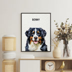 Modern Custom Pet Portrait - Texture Limited Edition Artelo