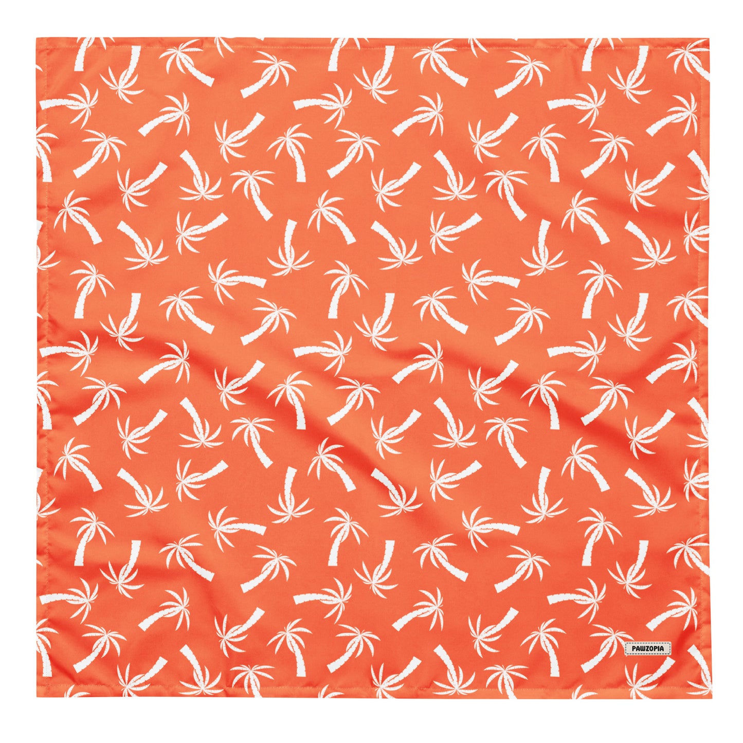 Orange Palm Tree Dog Bandana