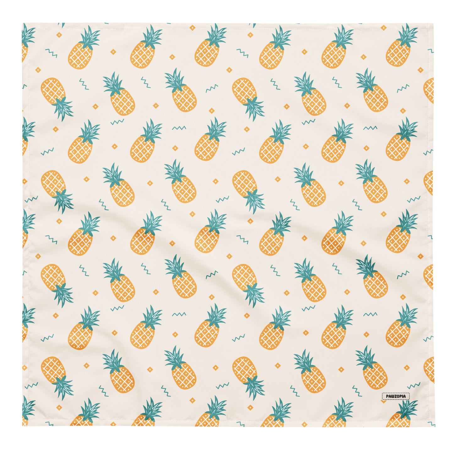 Tropical Pineapple Dog Bandana