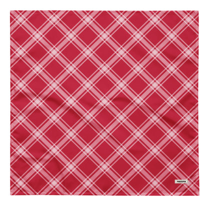 Red Plaid Dog Bandana