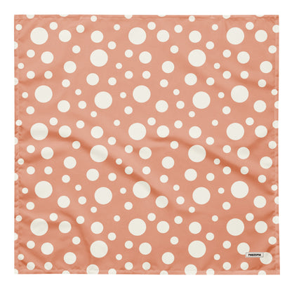 Peach Fuzz Polka Dog Bandana