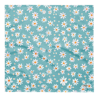 Blue Daisy Dog Bandana