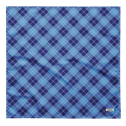 Blue Plaid Dog Bandana