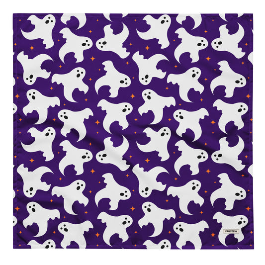 Purple Ghost Dog Bandana