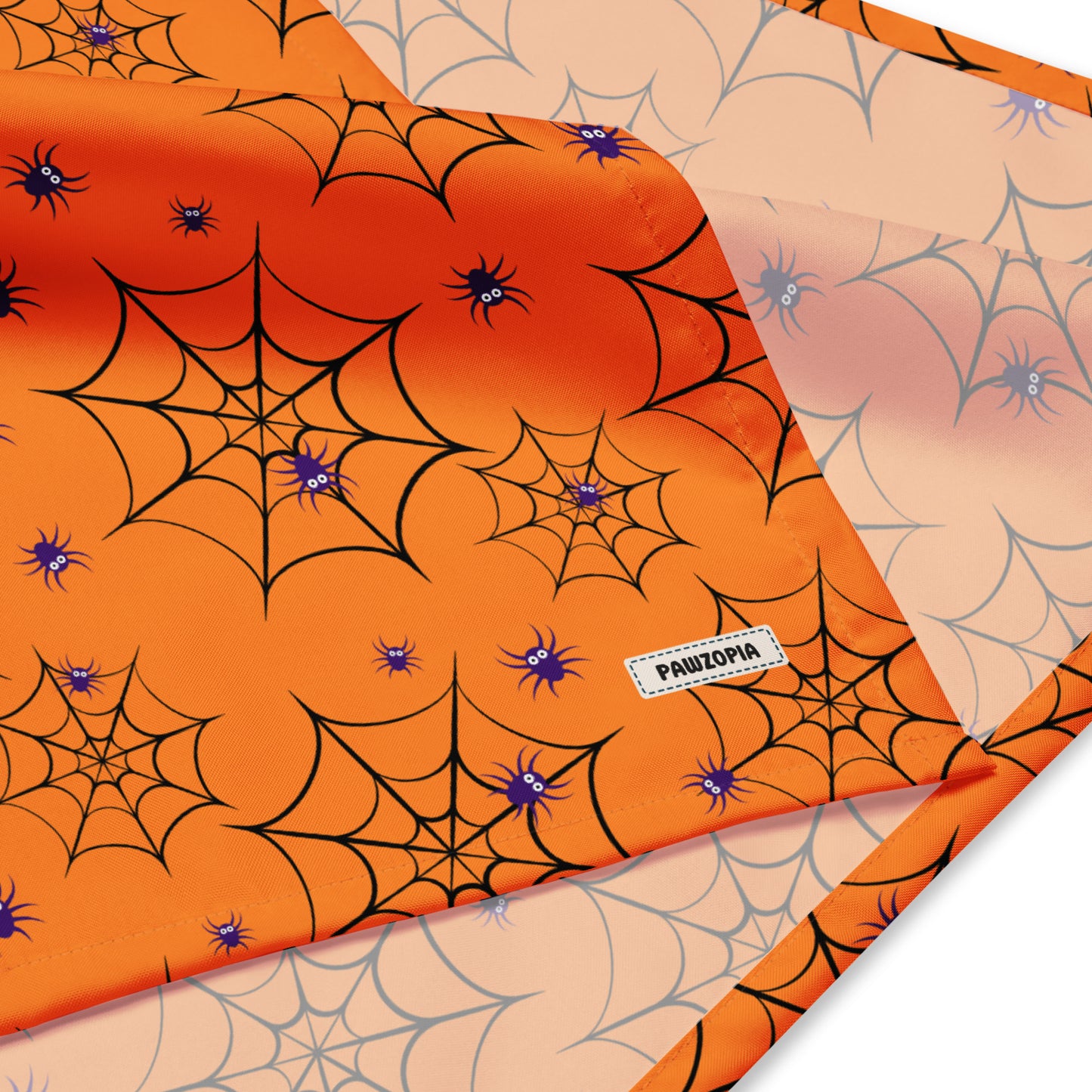 Spider Web Halloween Dog Bandana