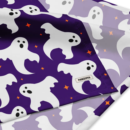 Purple Ghost Dog Bandana