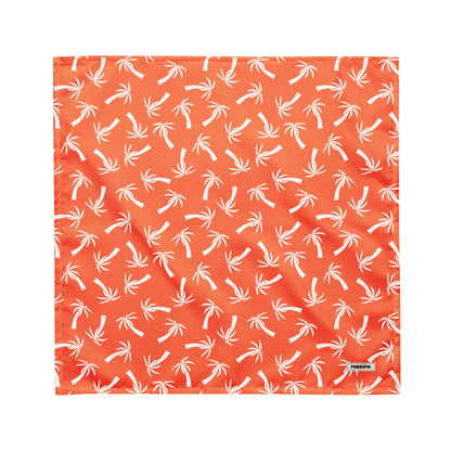 Orange Palm Tree Dog Bandana