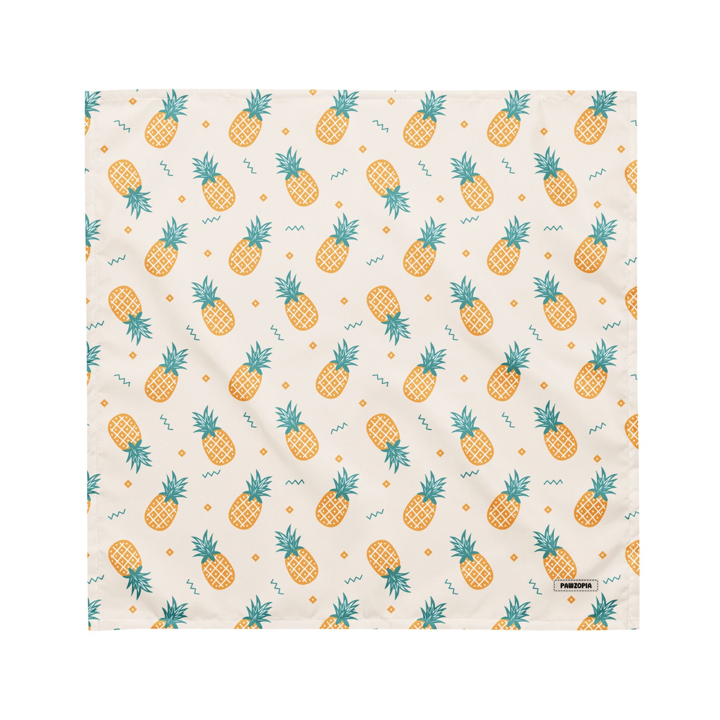 Tropical Pineapple Dog Bandana