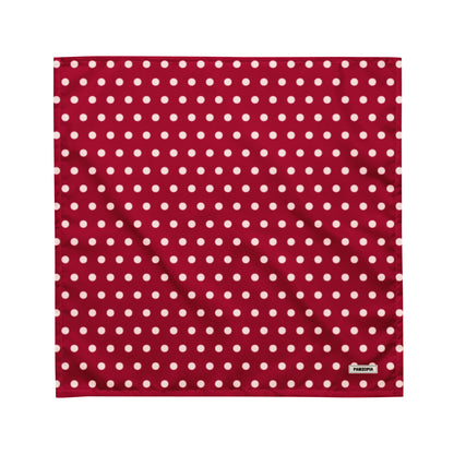 Red Polka Dog Bandana