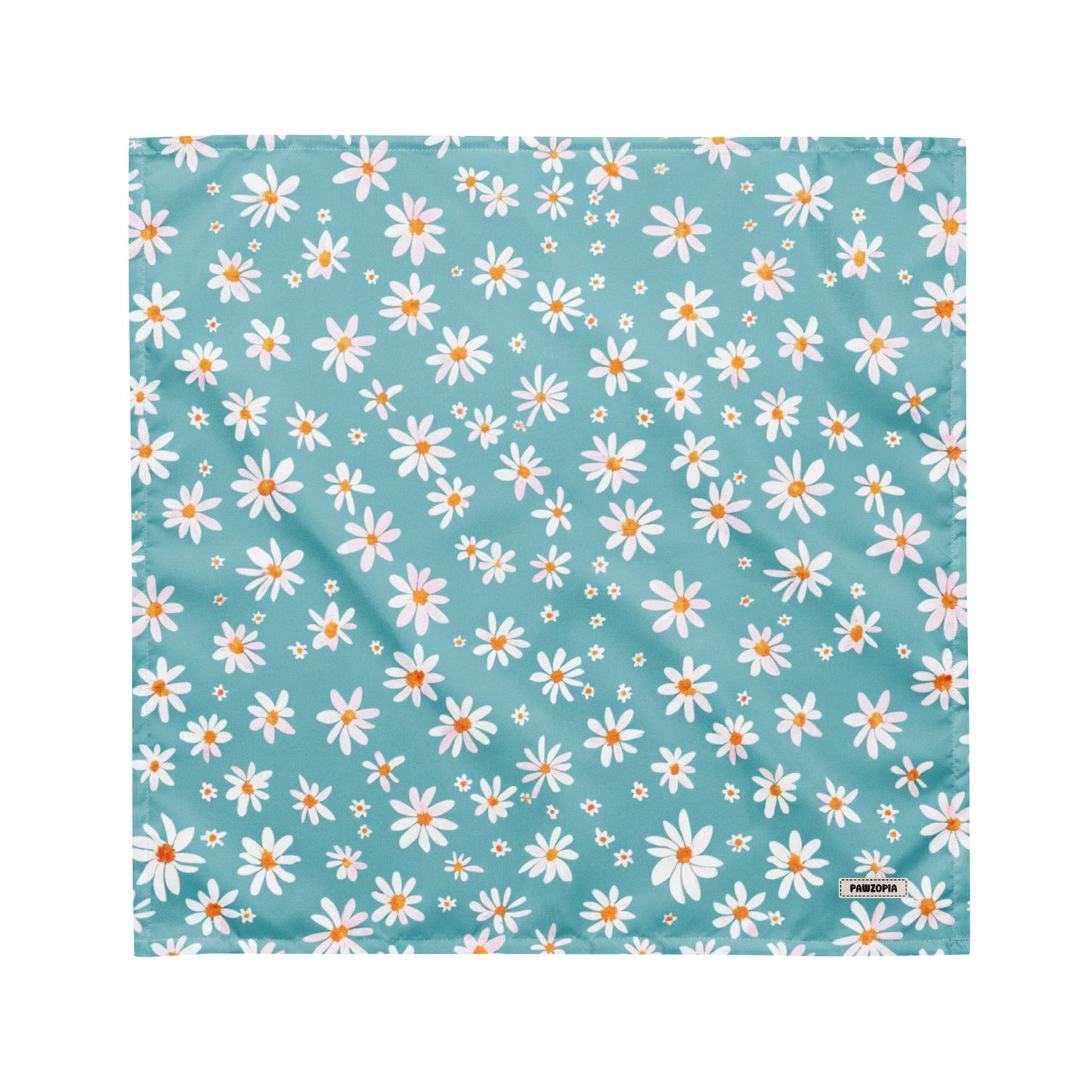 Blue Daisy Dog Bandana