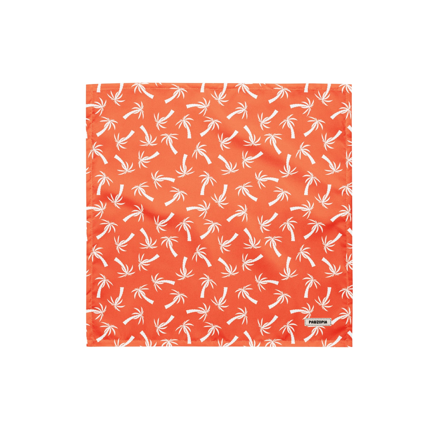 Orange Palm Tree Dog Bandana