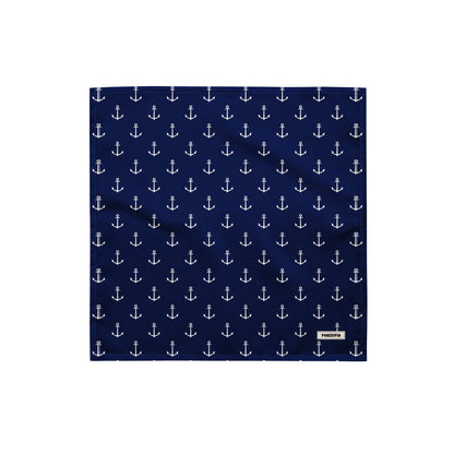 Blue Anchor Dog Bandana