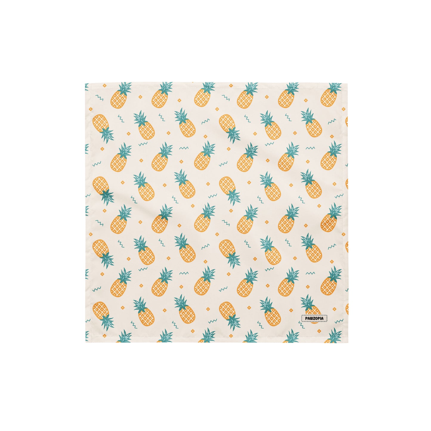 Tropical Pineapple Dog Bandana