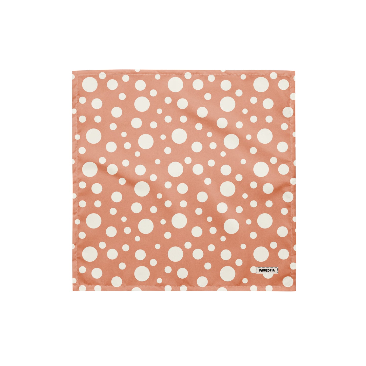 Peach Fuzz Polka Dog Bandana