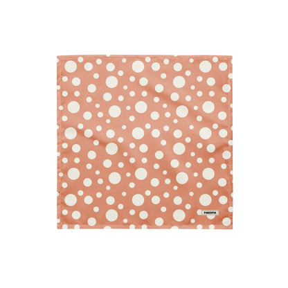 Peach Fuzz Polka Dog Bandana