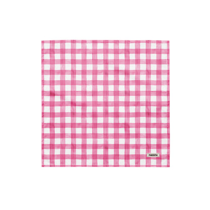 Pink Checks Dog Bandana