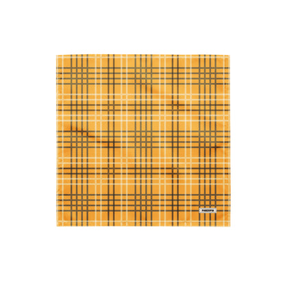 Yellow Plaid Dog Bandana