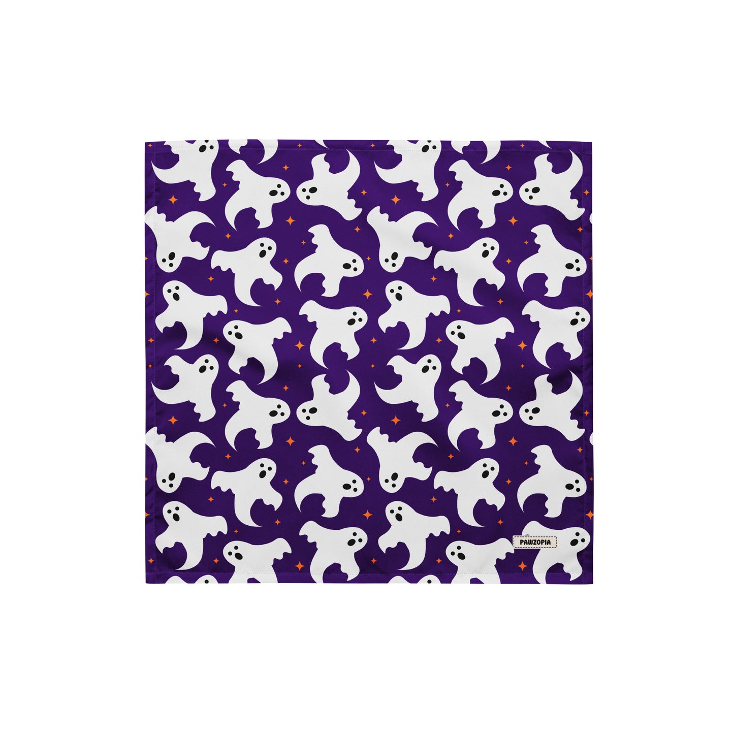 Purple Ghost Dog Bandana