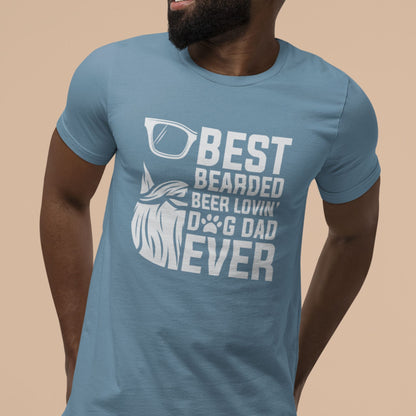 Best Bearded Dog Dad Tee