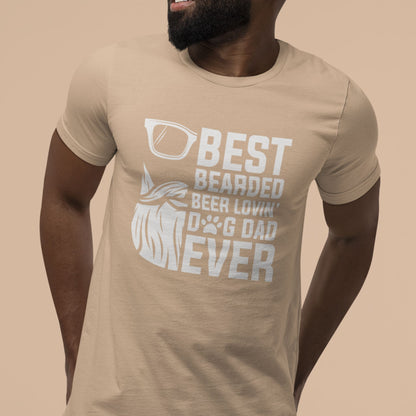 Best Bearded Dog Dad Tee