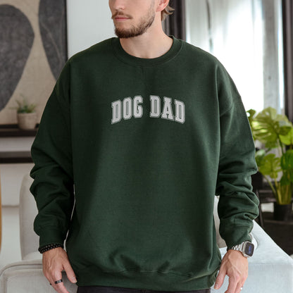 Dog Dad Embroidered Sweatshirt