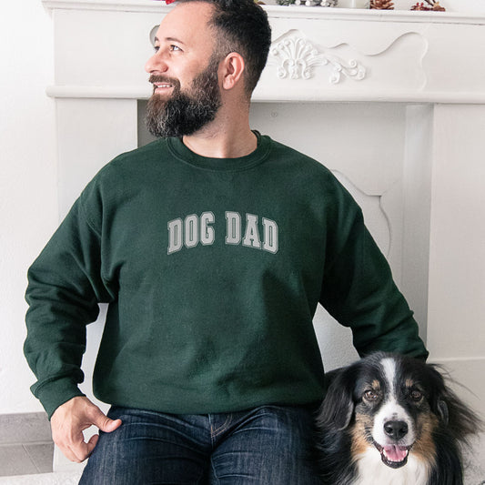 Dog Dad Embroidered Sweatshirt