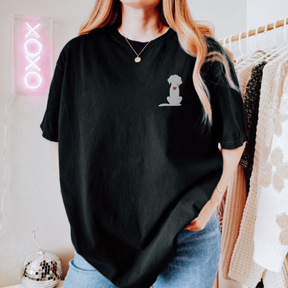 Dog Heart Pocket Embroidered Tee