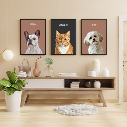 Modern Custom Pet Portrait