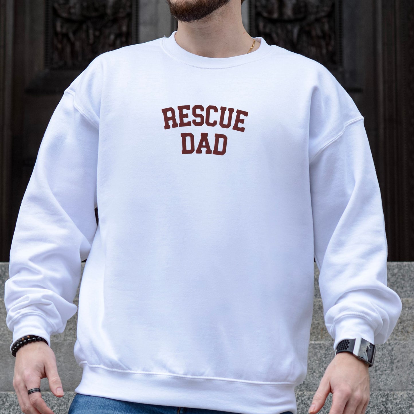 Rescue Dad Embroidered Sweatshirt