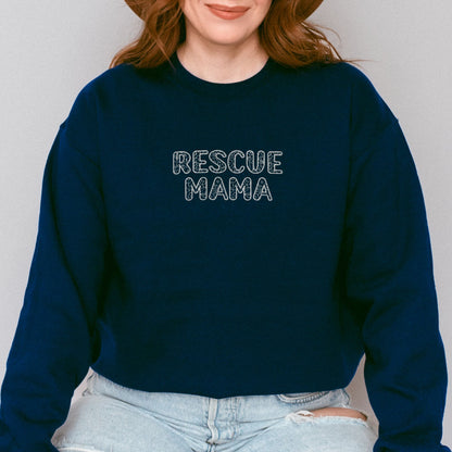 Rescue Mama Embroidered Sweatshirt