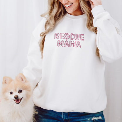 Rescue Mama Embroidered Sweatshirt