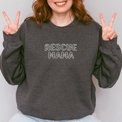 Rescue Mama Embroidered Sweatshirt