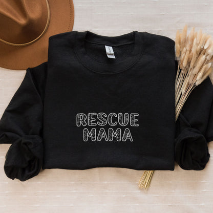 Rescue Mama Embroidered Sweatshirt