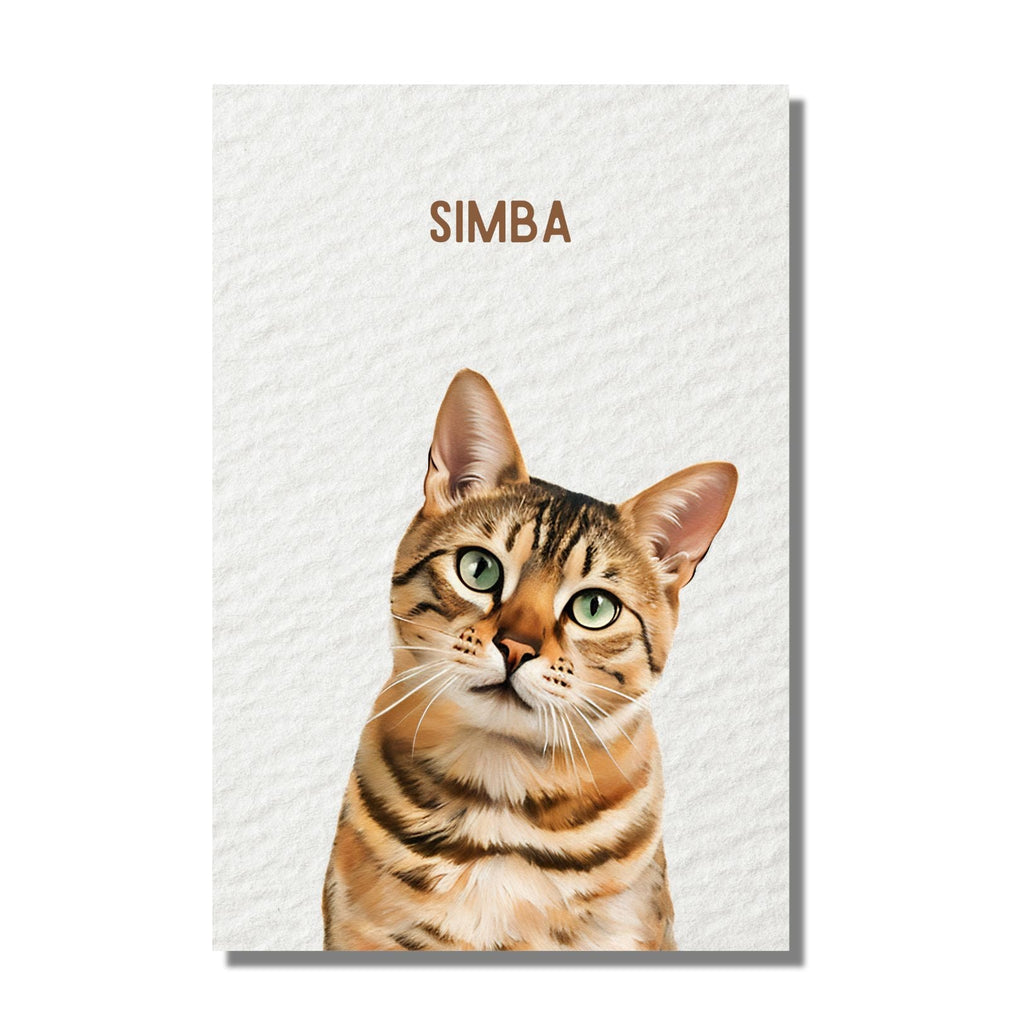 Modern Custom Pet Portrait - Texture Limited Edition Artelo