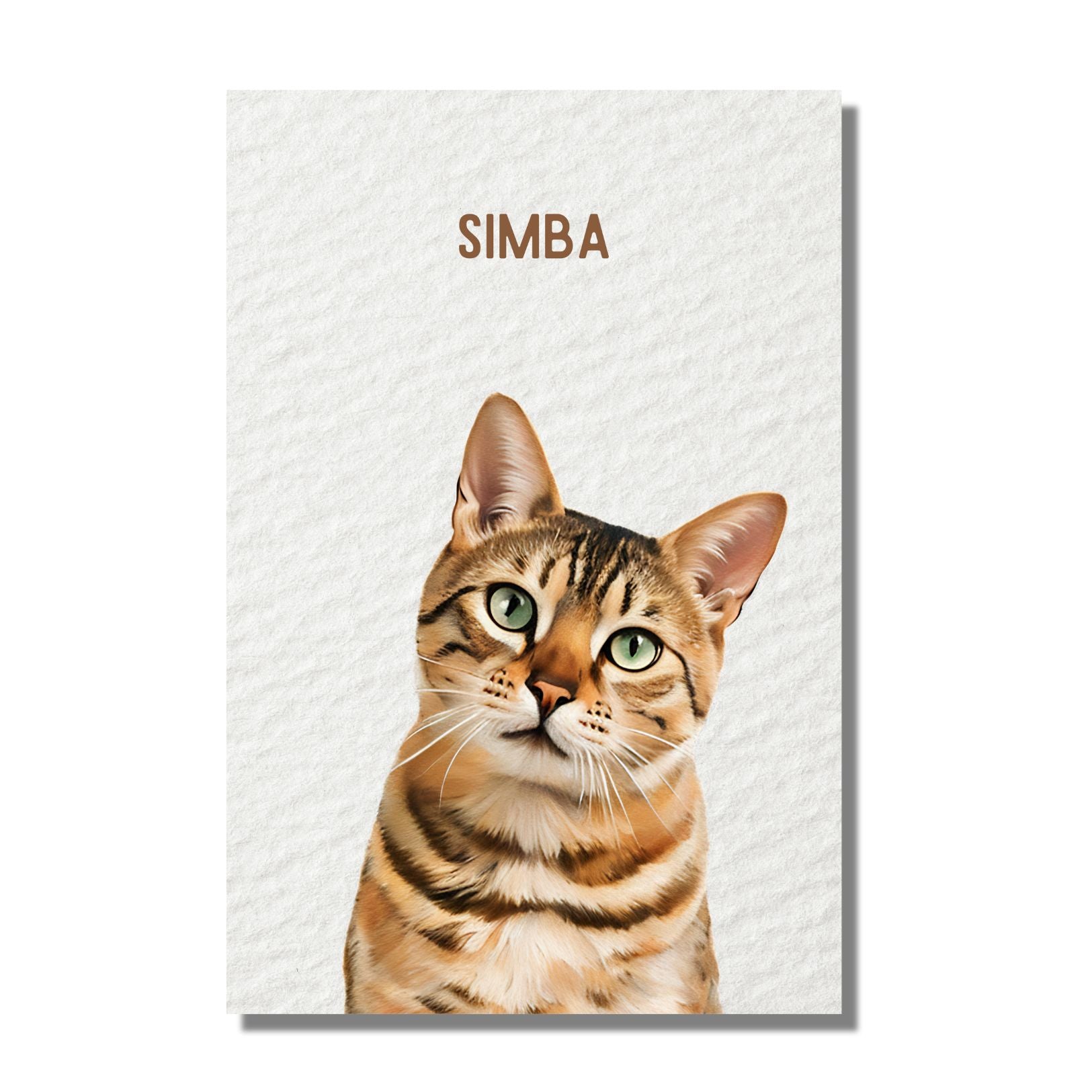 Modern Custom Pet Portrait - Texture Limited Edition Artelo