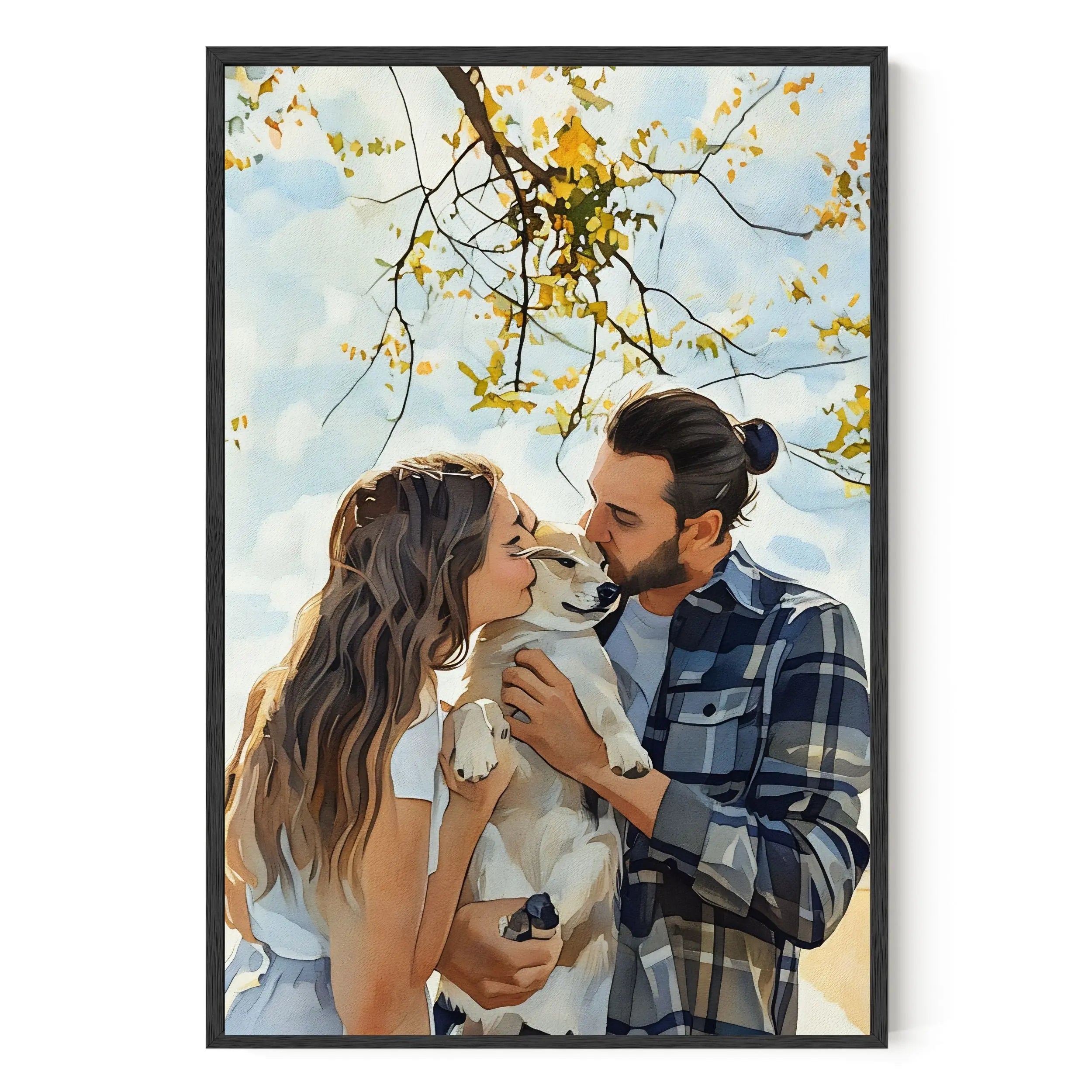 Watercolor Custom Family Art Artelo