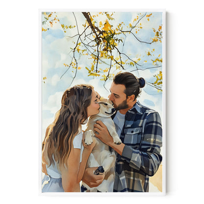 Watercolor Custom Family Art