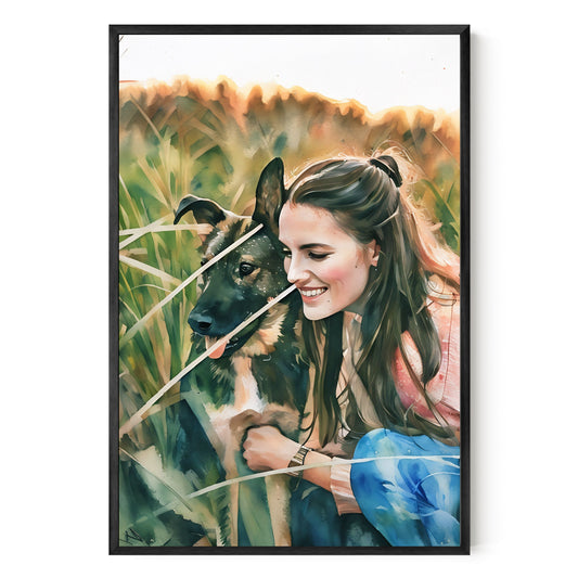 Watercolor Custom Family Art