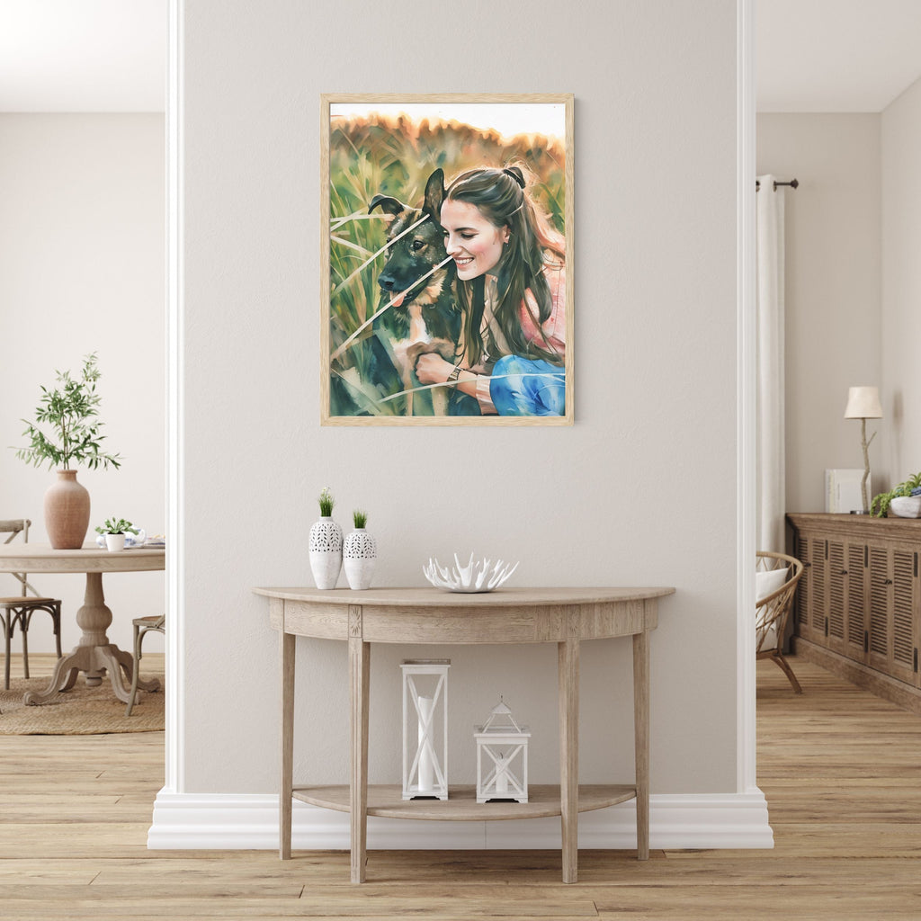 Watercolor Custom Family Art Artelo