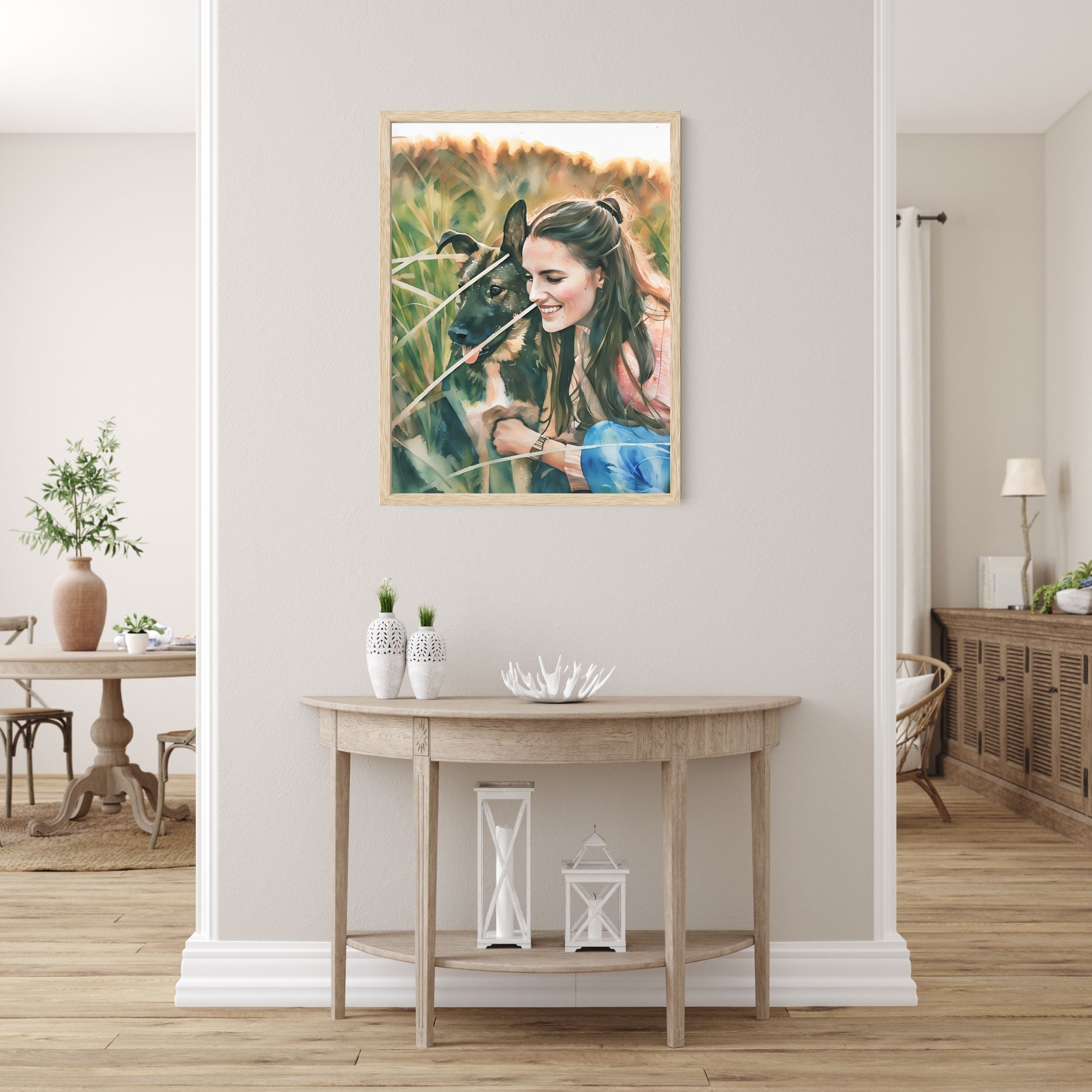 Watercolor Custom Family Art Artelo