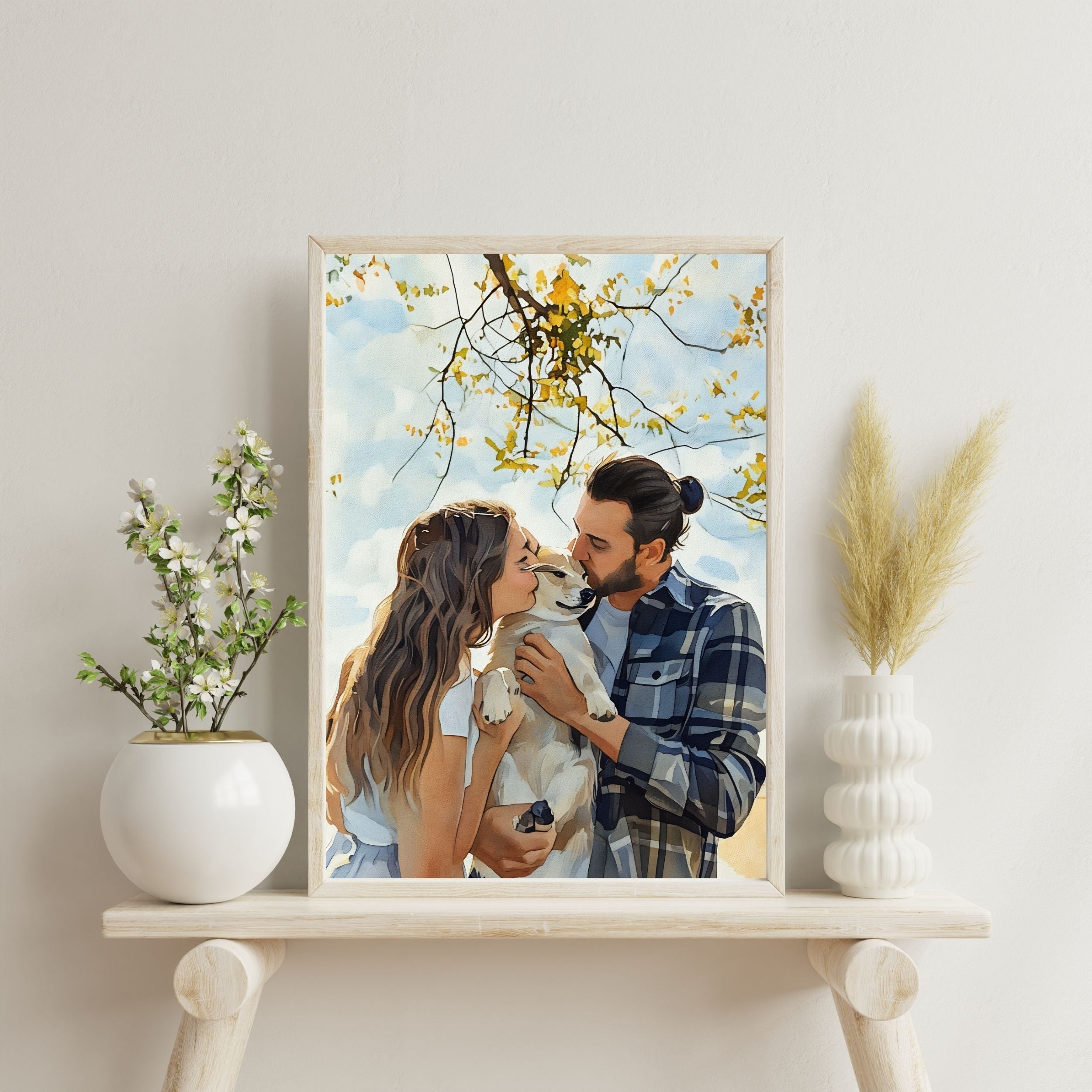 Watercolor Custom Family Art Artelo
