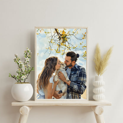Watercolor Custom Family Art