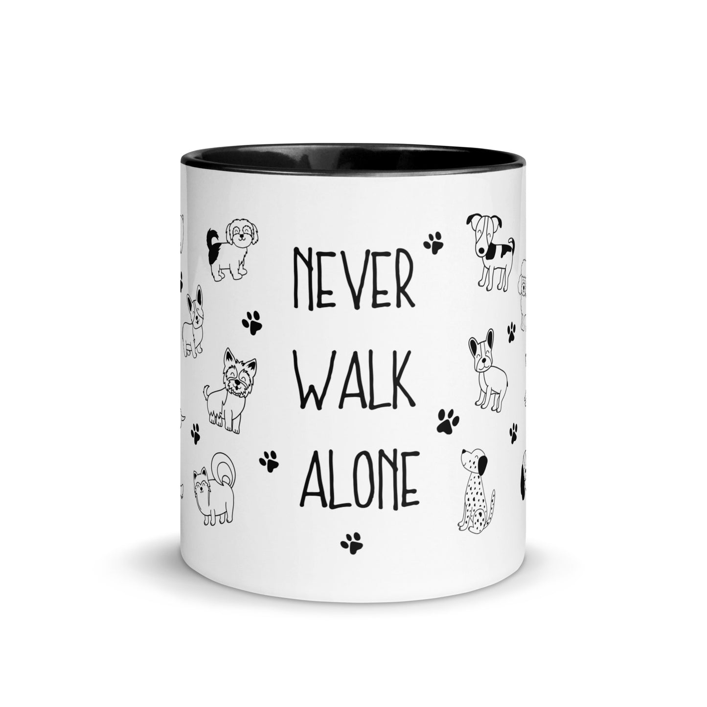 Never Walk Alone Dog Doodle Mug