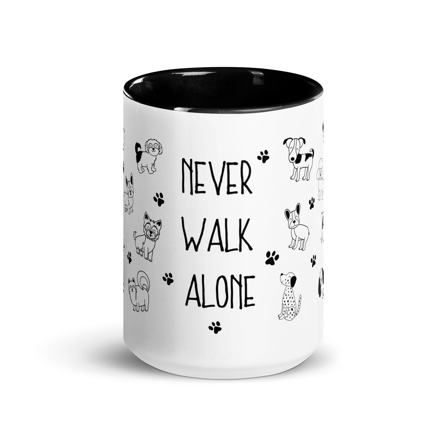 Never Walk Alone Dog Doodle Mug