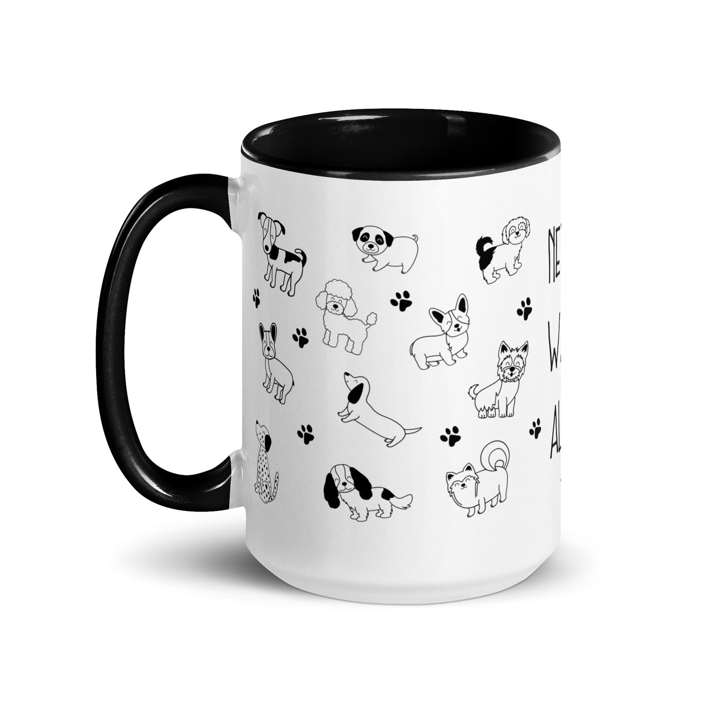 Never Walk Alone Dog Doodle Mug